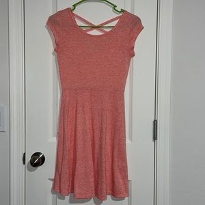 Sun dress with crisscross back